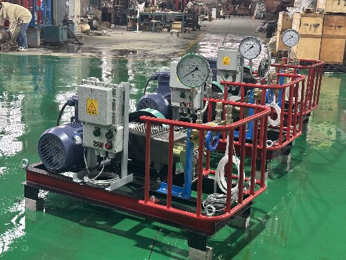 便携式试压控制系统防爆电动试压泵已发往青海钻井公司